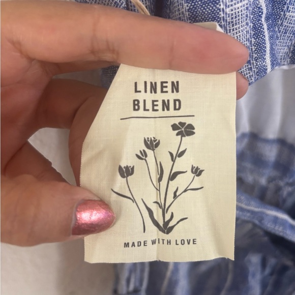 Indigo Rein Blue Jumpsuit with Wide Legs and Tie Belt - Picture 5 of 9